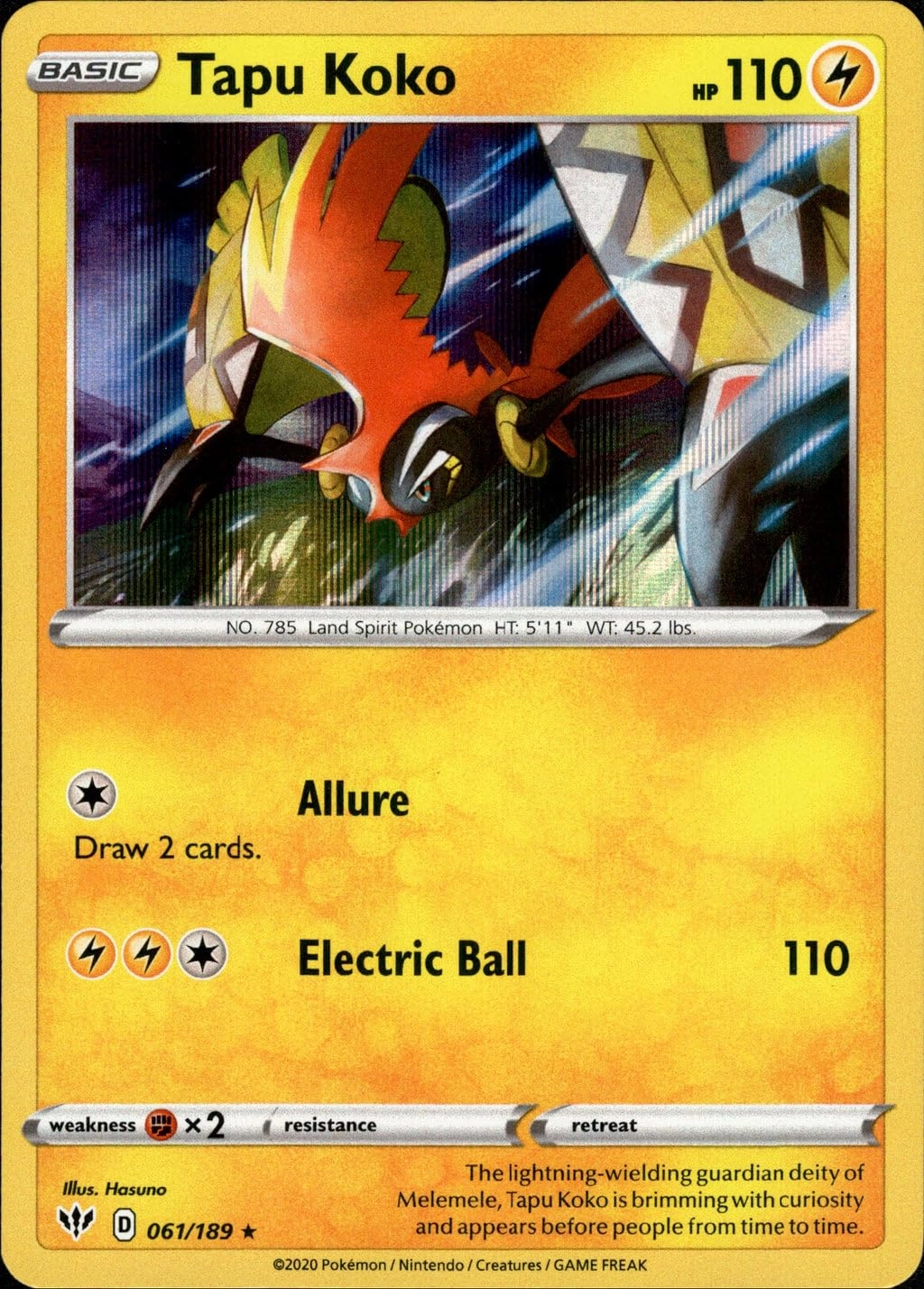 Pokémon Tapu Koko 061/189