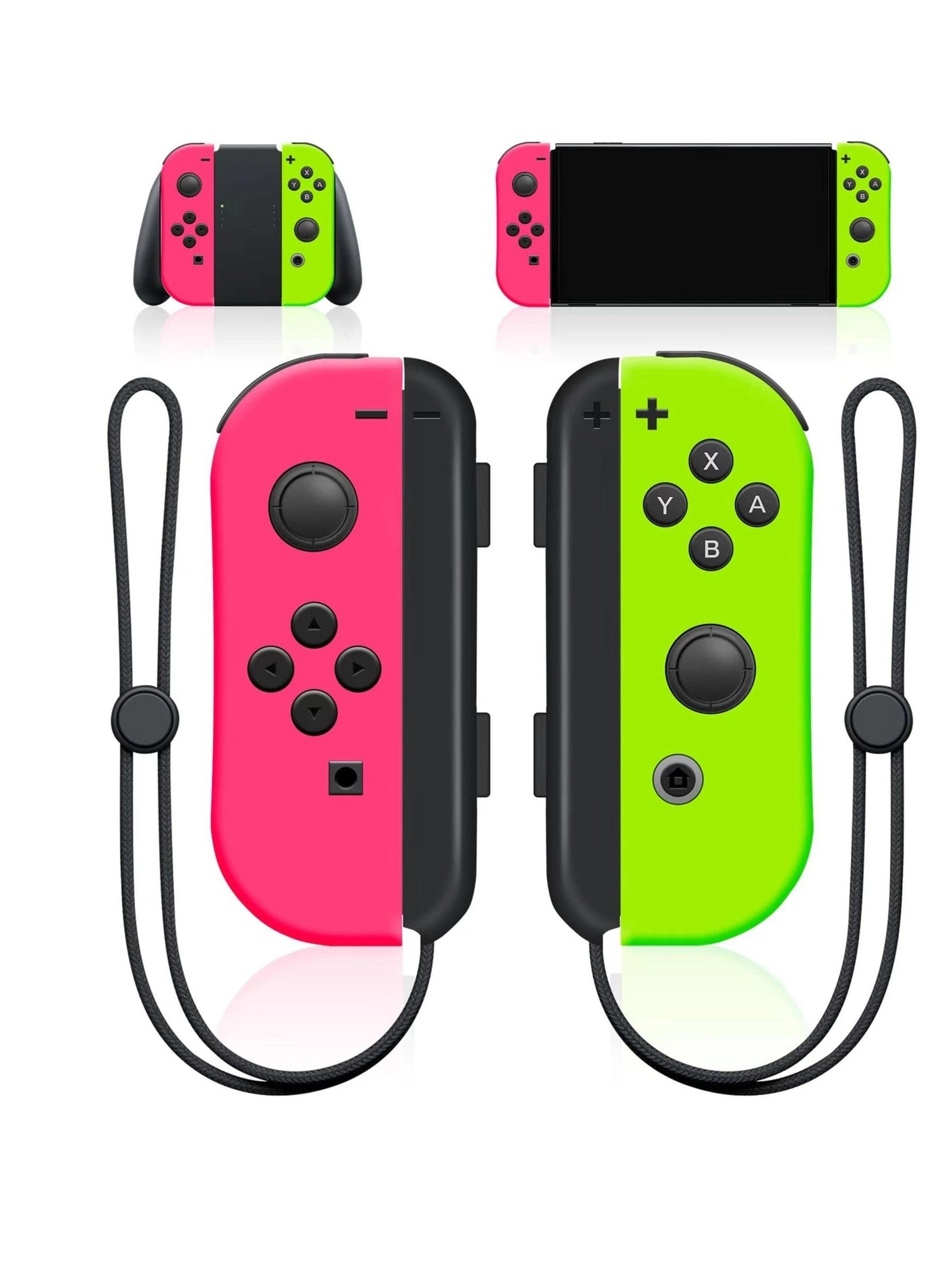 Joy Con Controllers - Pink Green Switch/Lite