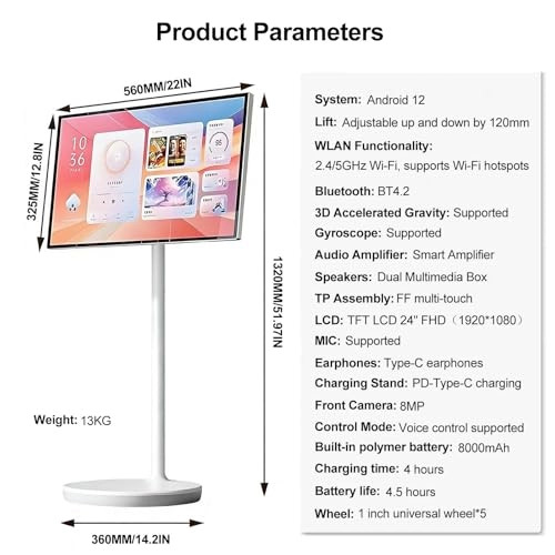 Smart Portable TV - 1080p/4k 24-inch