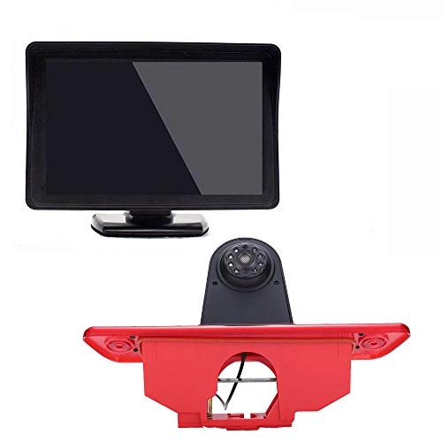 Brake Light Reversing Camera + Rear View Mirror Monitor - Night vision 628 x 586 pixels