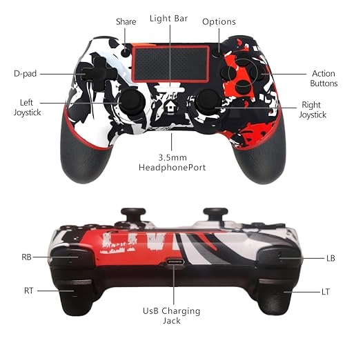 Wireless Controller for Ps4 - Flame White
