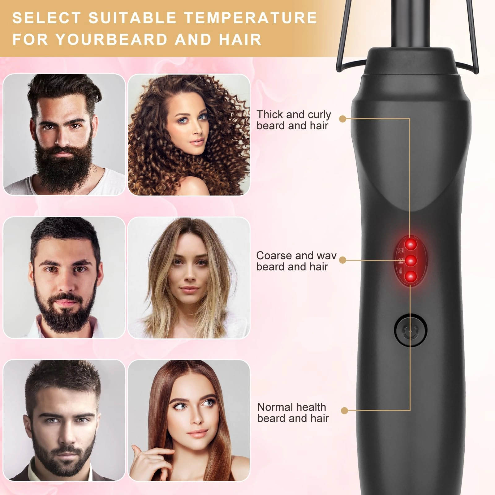 Electric Hot Comb - 12 Inch Multicolored Anti-Scald