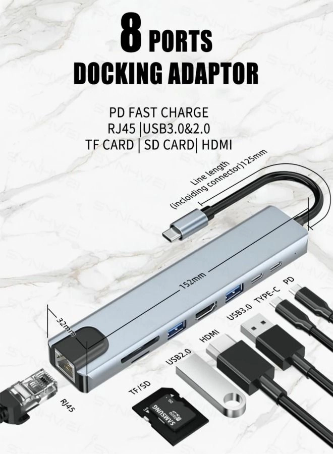 8 In1 USB C Type C HUB