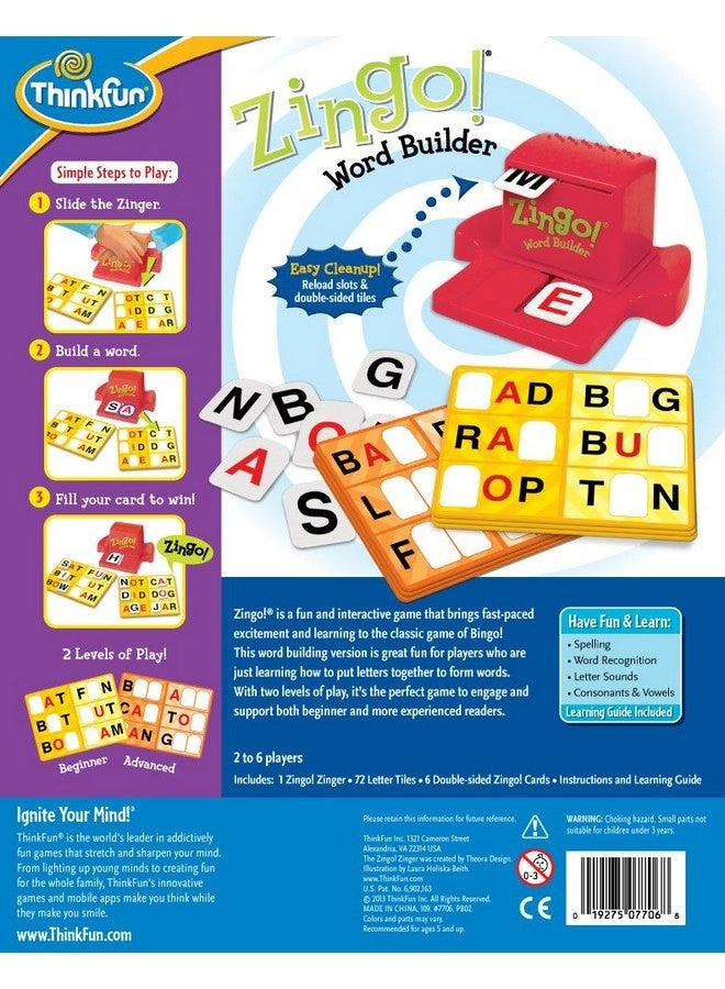 Zingo Word Builder - 7706-T Early Reading Game