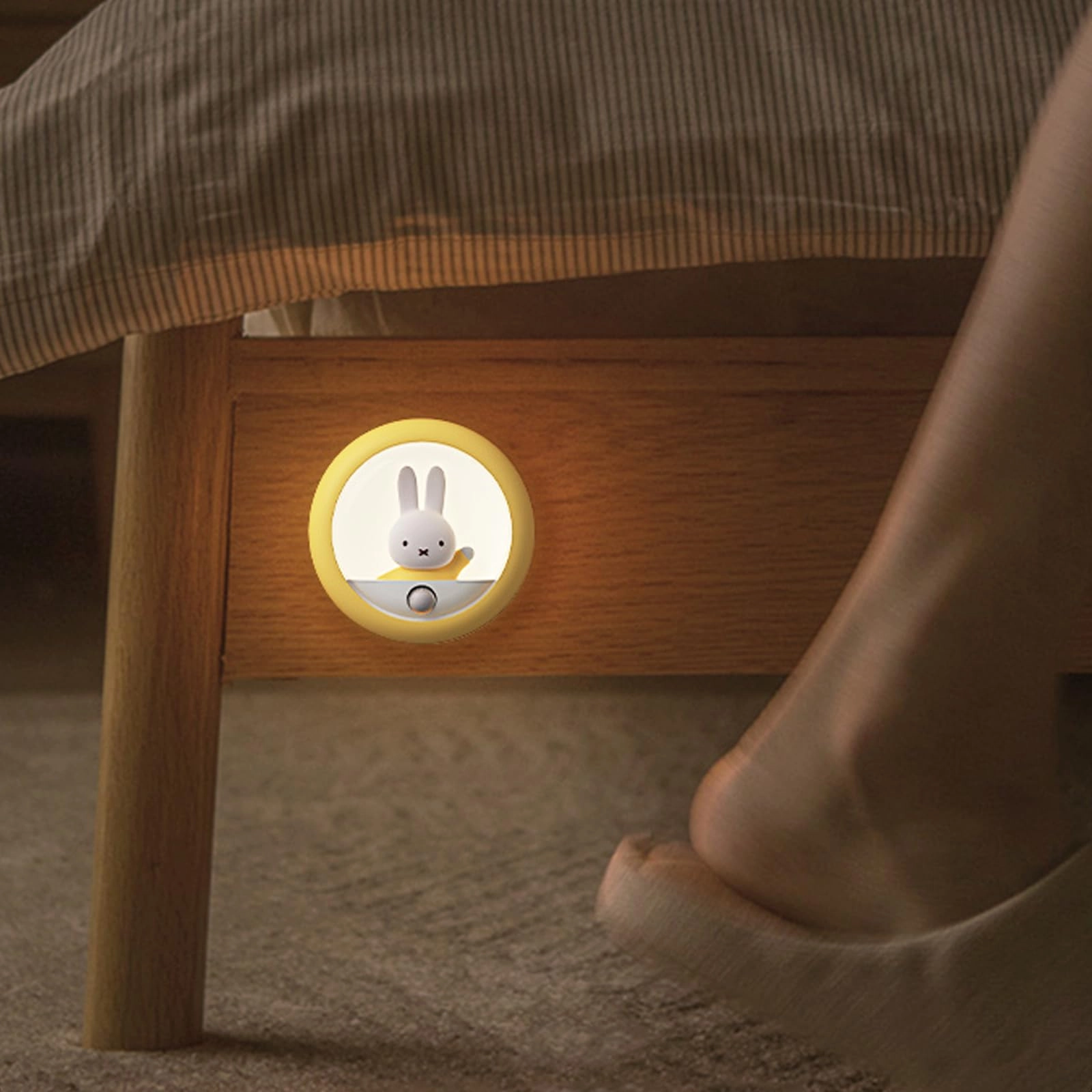 Miffy Motion Sensor Night Light - Battery Powered Yellow