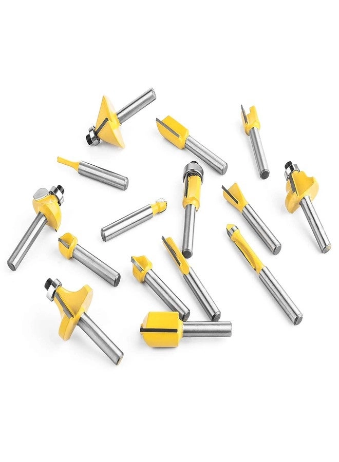 Router Bits - 1/4 Inch 15 Pieces
