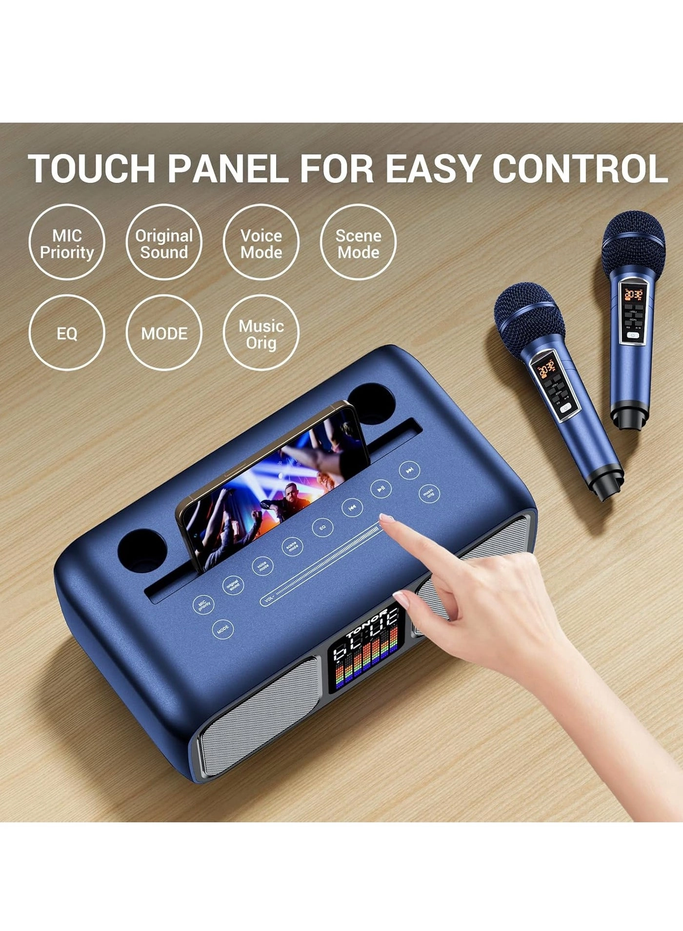 K9 Karaoke Machine - 2 Wireless Microphones