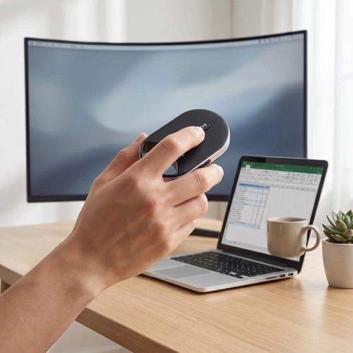 Wireless Smart Bluetooth Mouse - Bluetooth 5.0/5.2 2.4G USB Wired