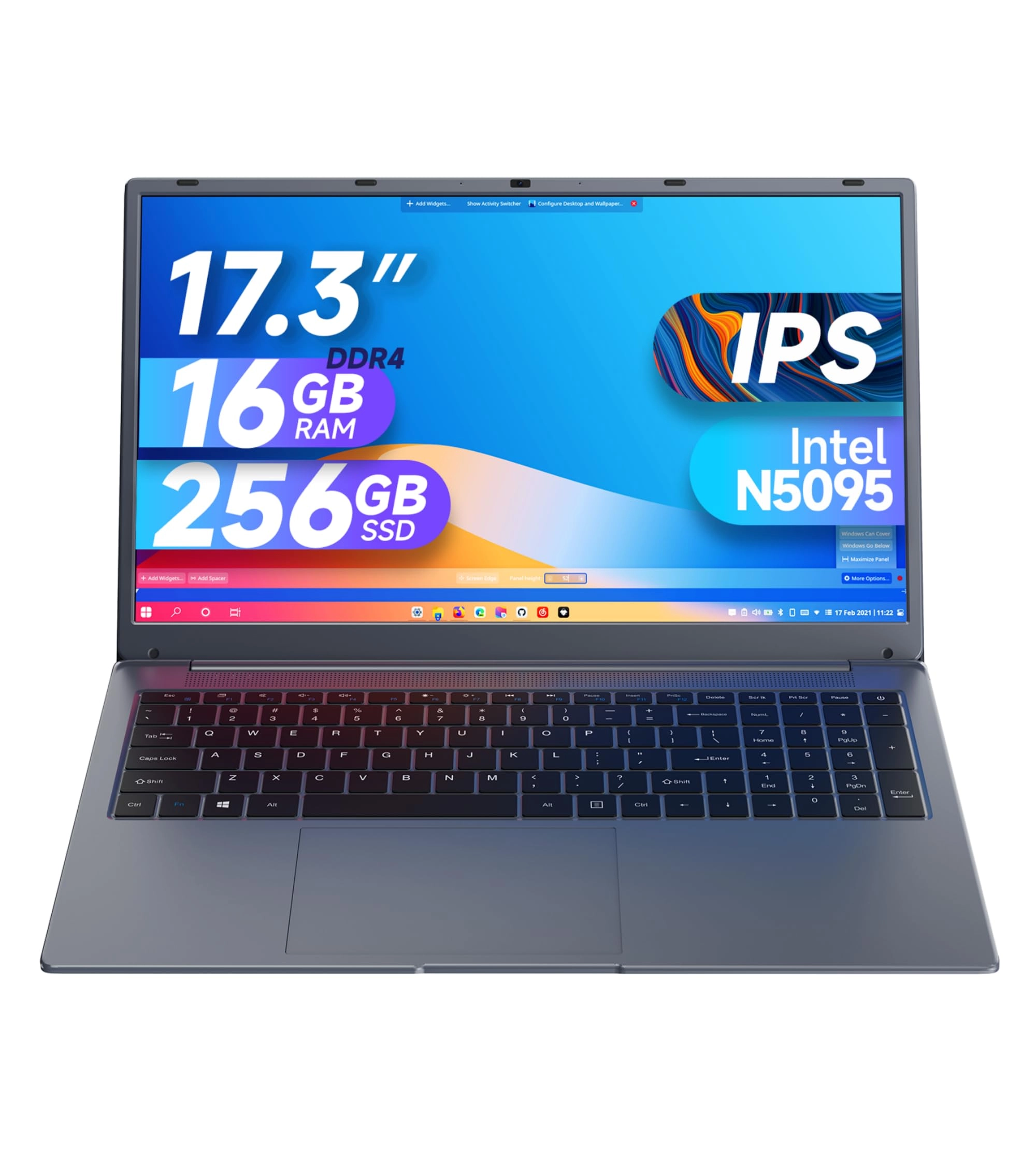 IJKKJI MTL1732 - 17.3'' Celeron N5095 16GB DDR4 256GB SSD