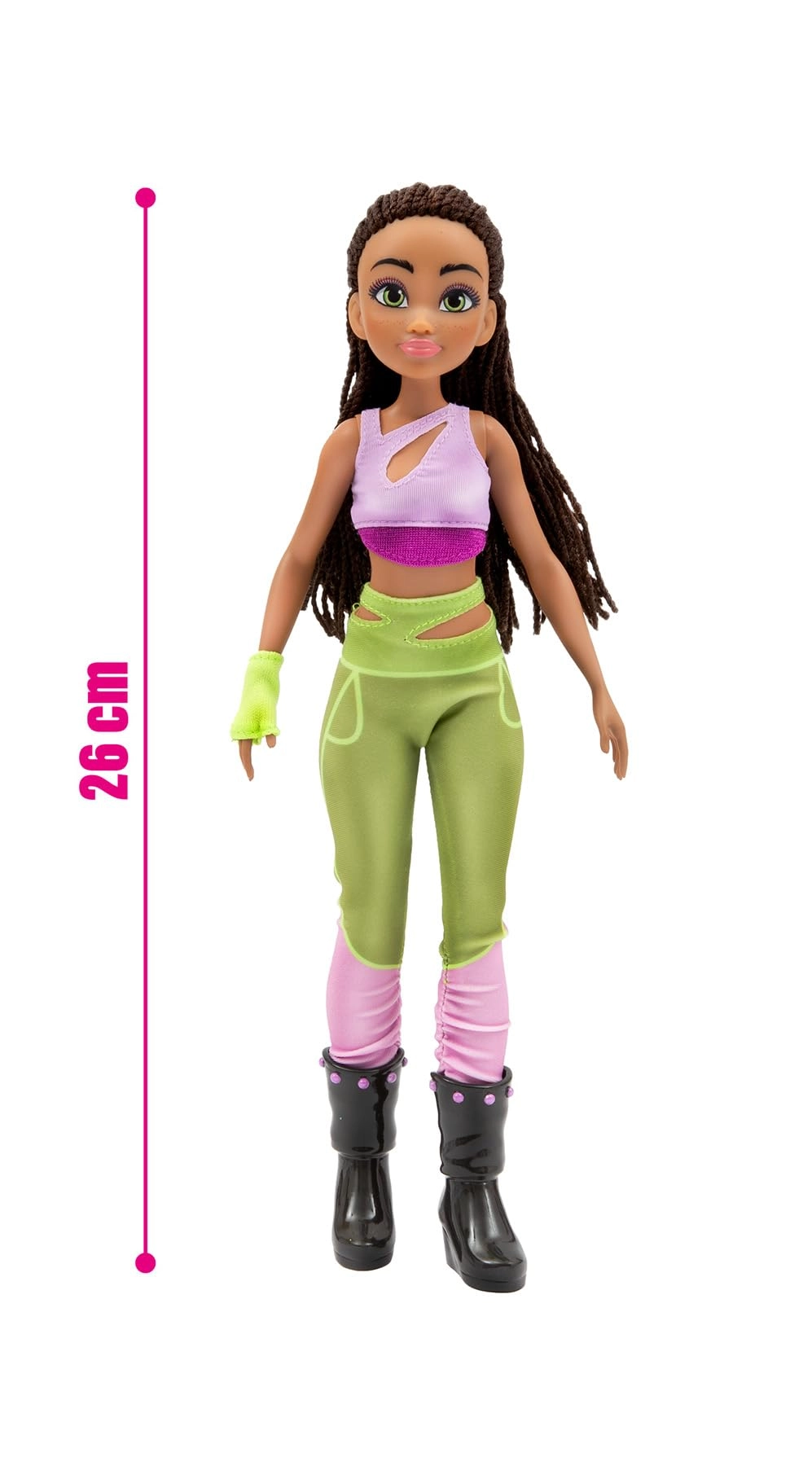 Aisha Doll - 27 cm Purple and Green Ages 4+