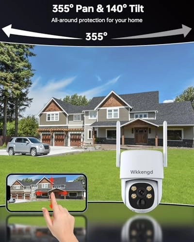 Wireless Security Camera System - 4 Cameras 10 channels 2K