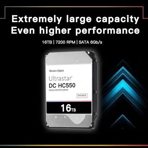 (Renewed) DC 3.5" 7200rpm 512MB SATA 6Gb/s (HC550) - 16TB