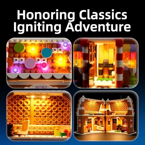 LED Light for LEGO 40809 Christmas Festive Gingerbread House Model - Plastic