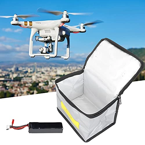 Li Po Safe Bag - Fireproof Silver 18x21.5x15cm