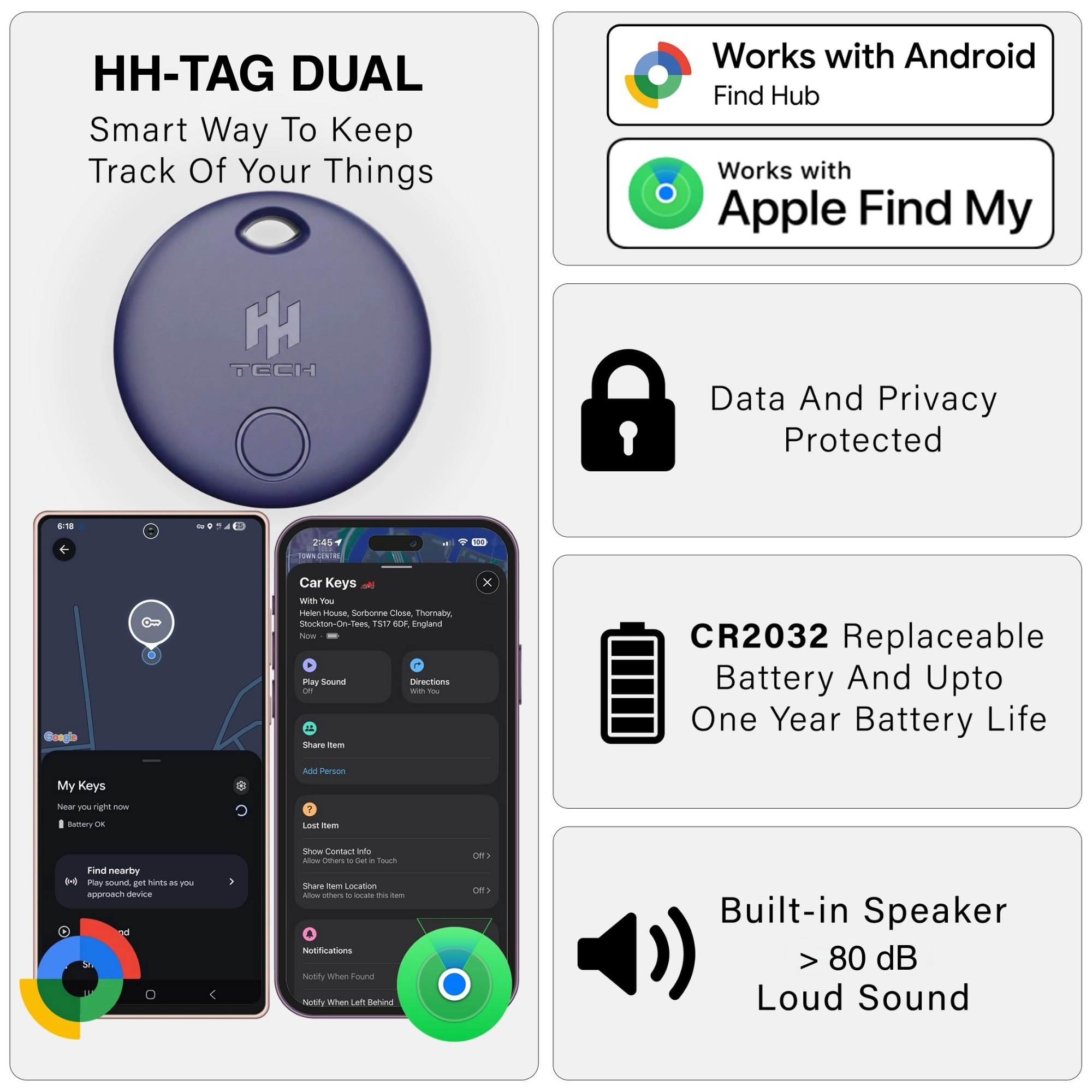 Smart Tracker Tag Dual - Pack-1