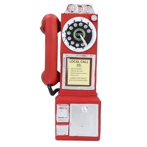 Vintage Wall Mounted Telephone Ornament - Resin