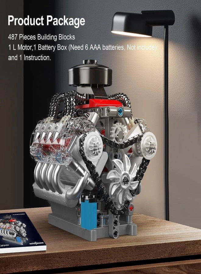 10171 V8 Engine - 487 pcs