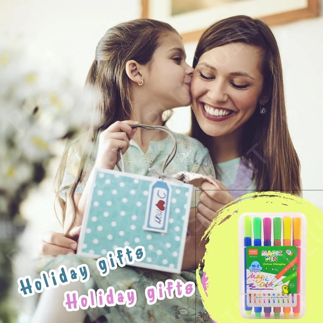 Magic Colors Changing Pen Set - Multicolor Chisel