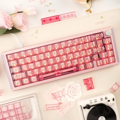 Custom Clear PC Keycaps - USB-C