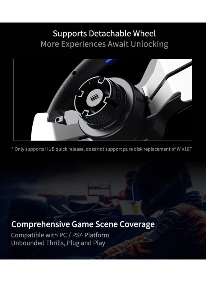 V99 Racing Wheel & Pedals - PC PS4 PS3 Xbox One Xbox Series X/S