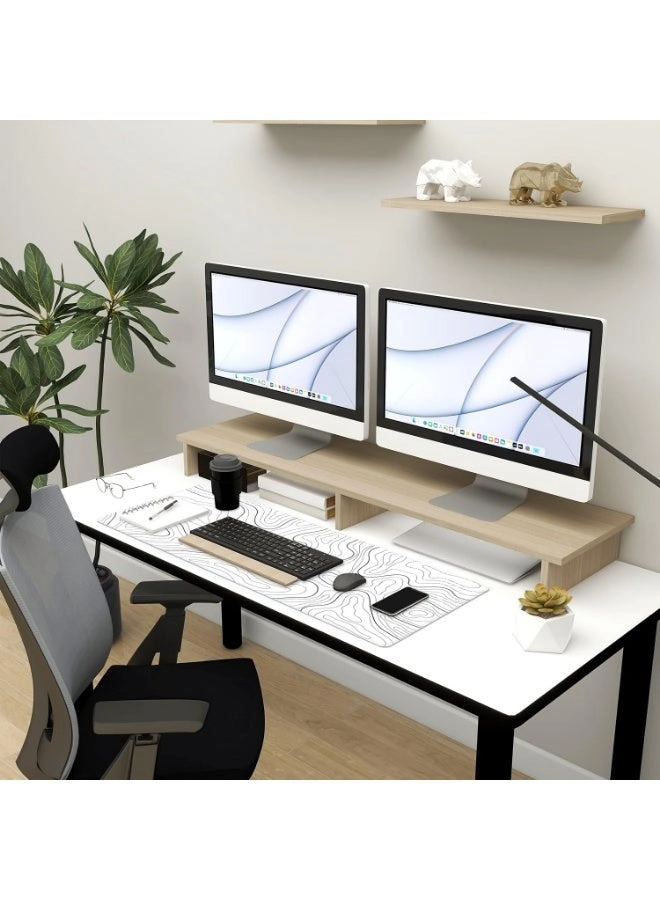 Super Smooth Minimalist Desk Mat Fabric Gaming Mouse Pad - 80x30 cm