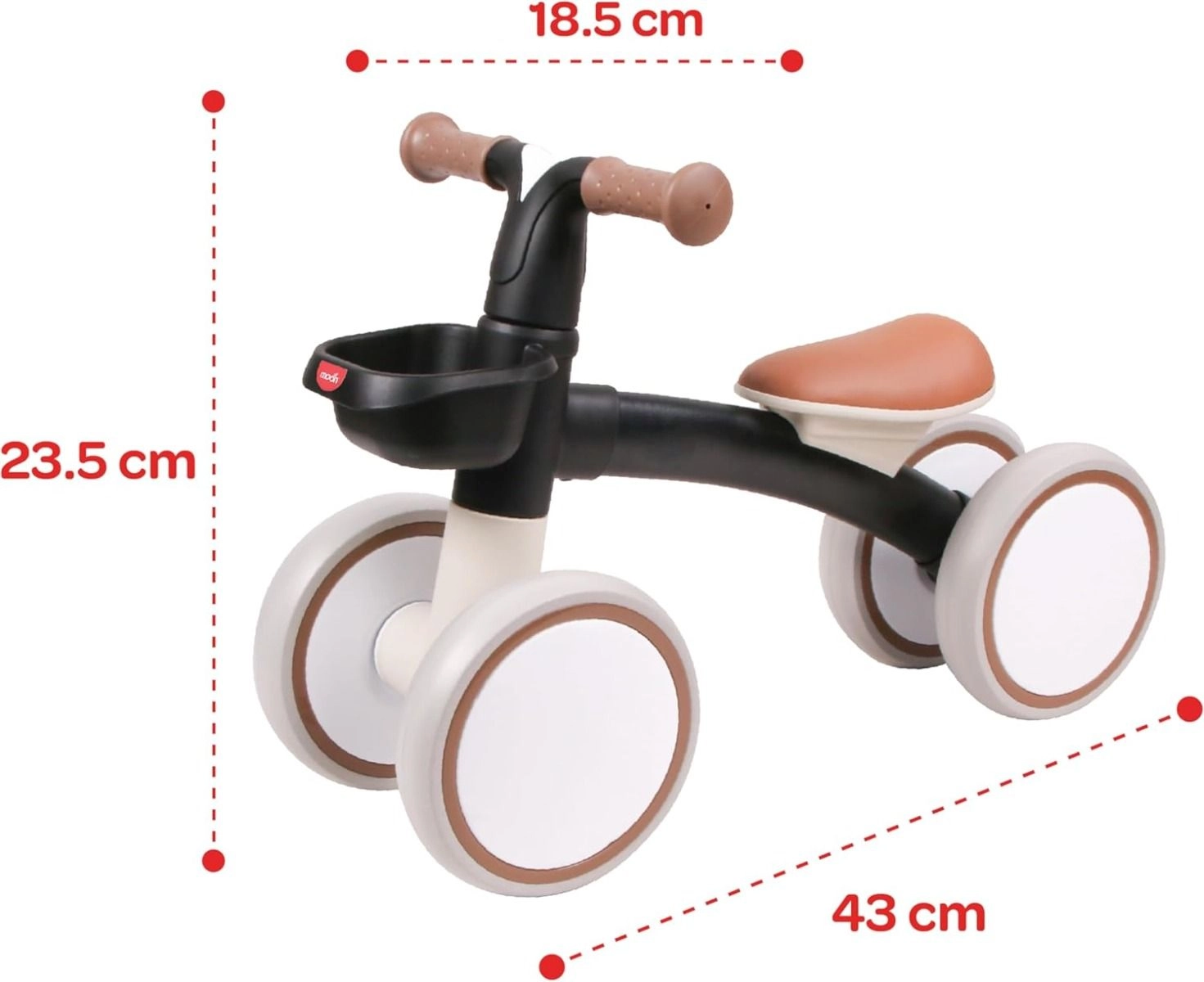 Glide Baby Balance Bike - Black 1-3 Years