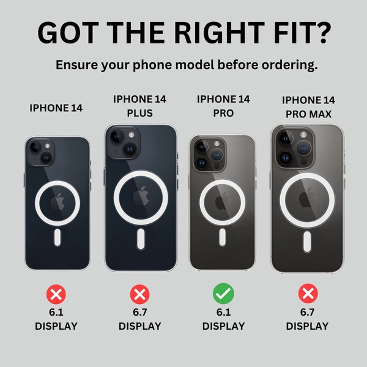 Case Screen Protector - TPU-PC for iPhone 14 Pro Max