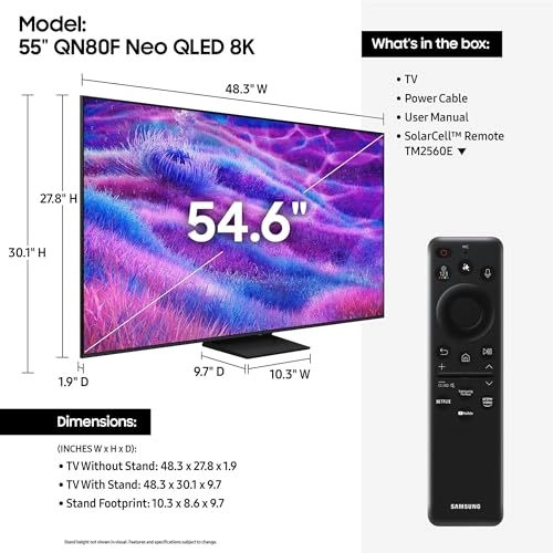 (Renewed) CRT2SAMQN55QN80F - 55-Inch