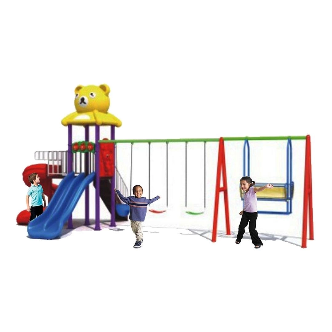 Kids Playground Climbers Swings N Slide - 3+ Multi Colour