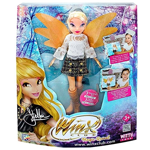 Stella Magic Reveal Doll - 23.0 cm plastic Interchangeable Wings Ages 4+