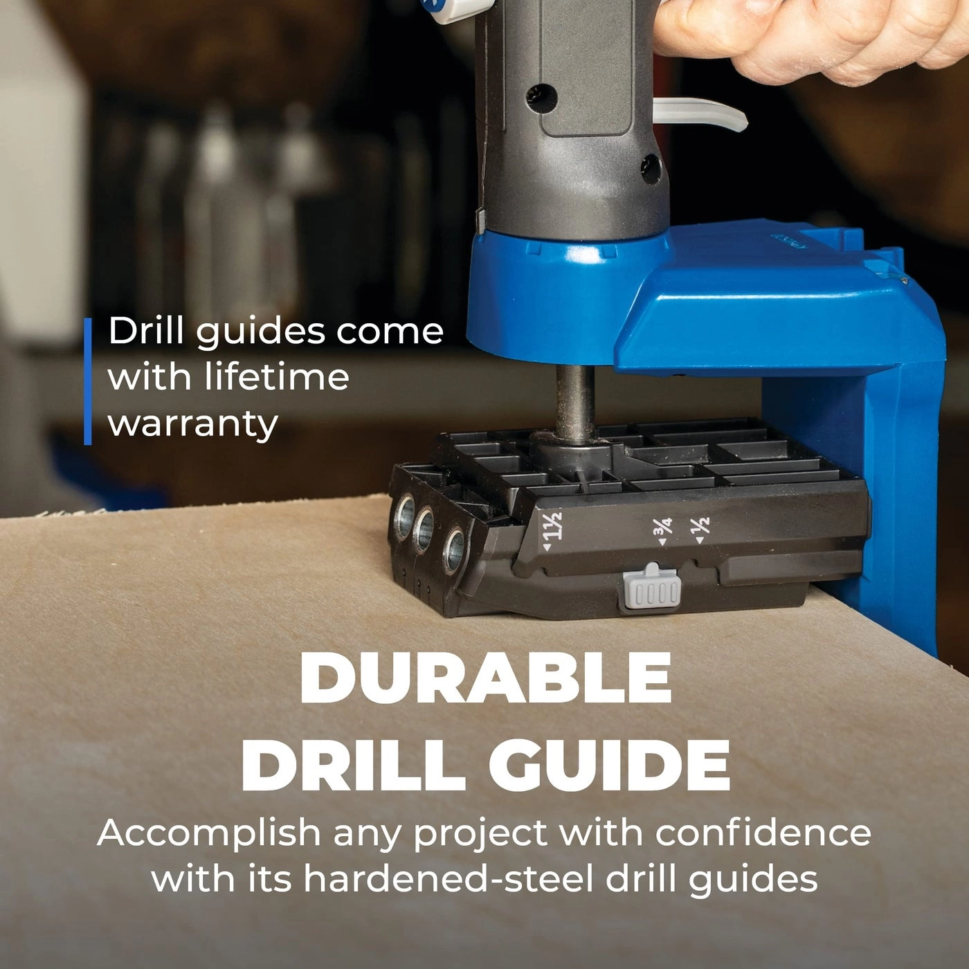 KPHJ520PRO Pocket-Hole Jig - 360-Degree Rotating Handle with Pocket-Hole Screws