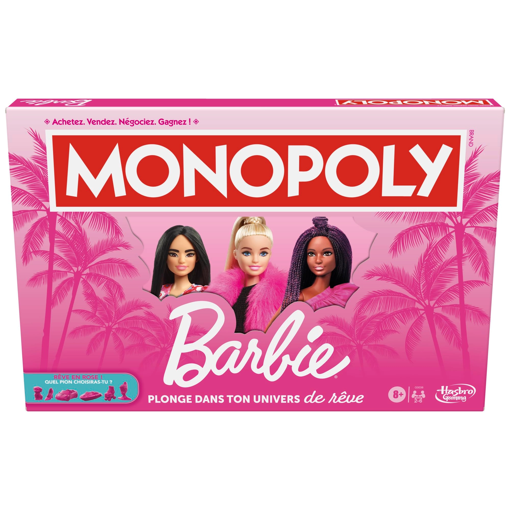 MONOPOLY Barbie - French 8 years and up