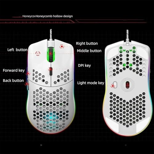 Ultralight Honeycomb Gaming Mouse - Unknown