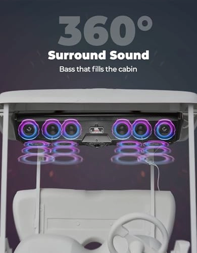 Golf Cart Sound Bar - 5.25" 800W