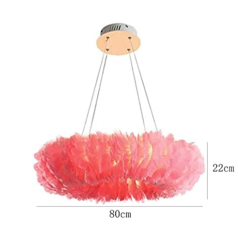 Romantic Princess Chandelier - E27 80*22cm Pink