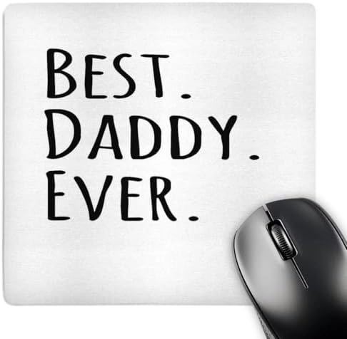 3D Rose Best Daddy Ever Recycled Rubber Mouse Pad - 20x20 cm