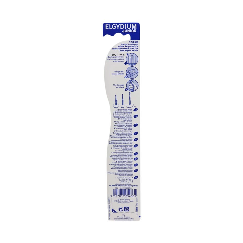 Junior - Souple soft Finely rounded bristles 7-12 years