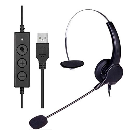 Corded Noise cancelling Monaural Headset Wired Headset