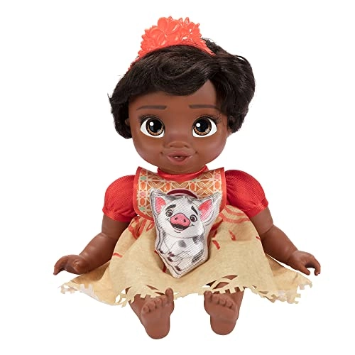 Moana Baby Doll - Deluxe Tiara Carrier Plush Friend Ages 2+
