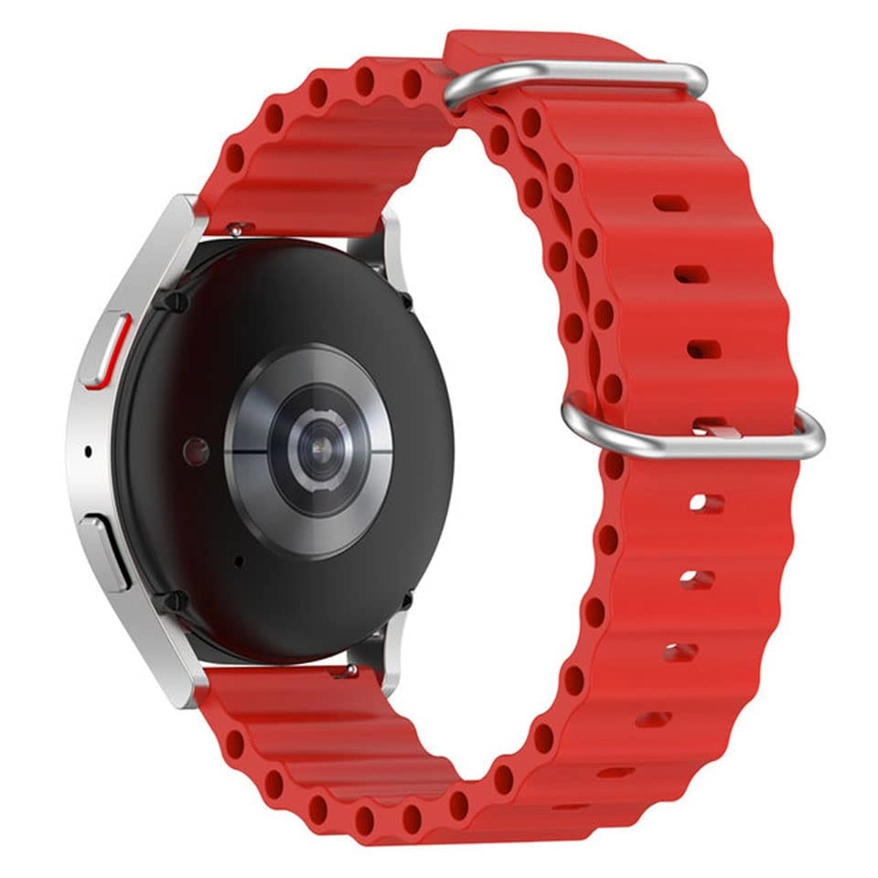 Watch Band for Helix Timex Metalfit 2.0 - Silicone Red