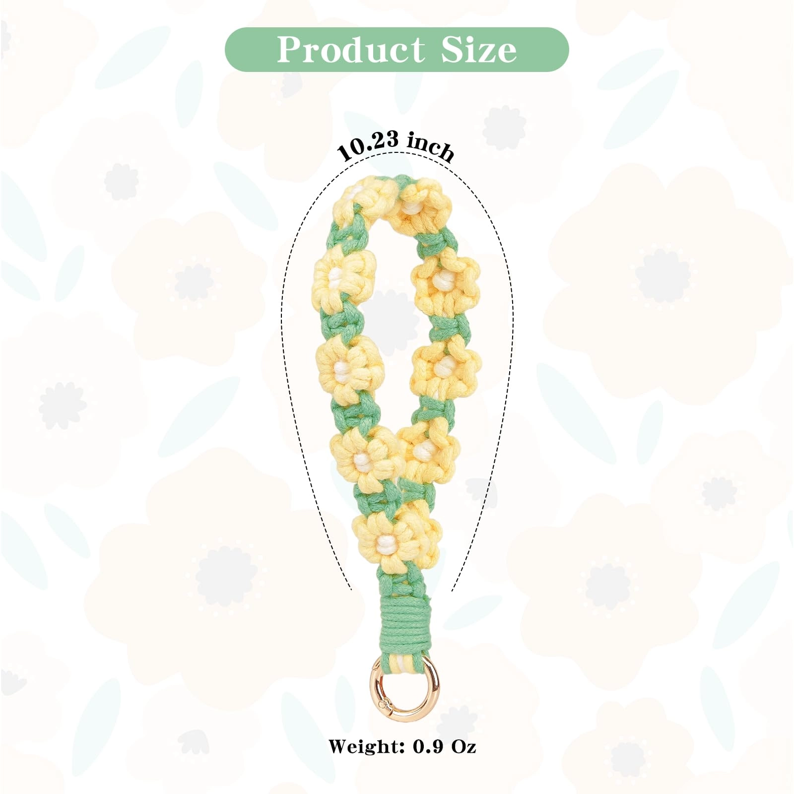 Boho Macrame Keychain - Car