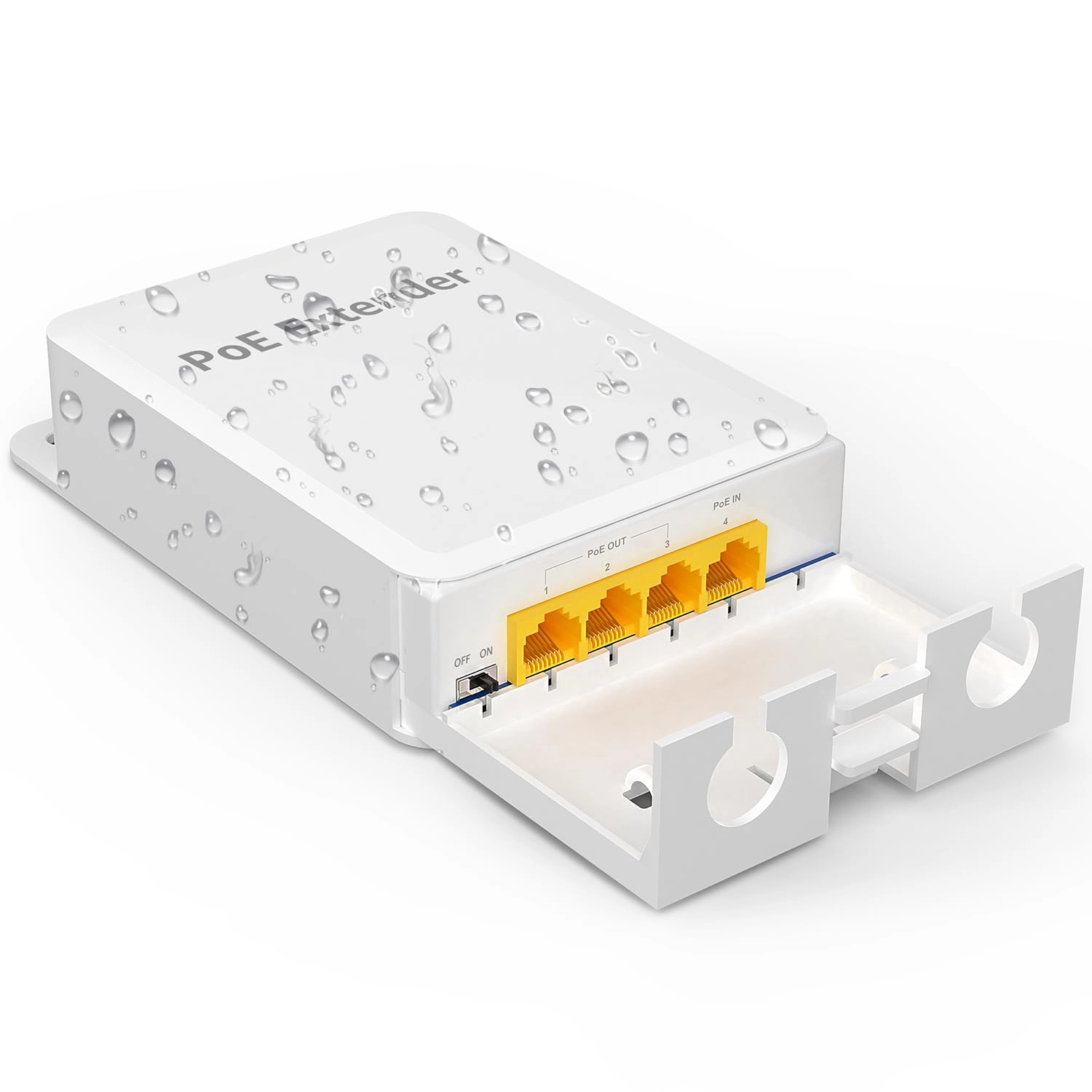 4 Port PoE Extender - 44-57V 24W 3 IEEE802.3af/at 10/100Mbps 30W