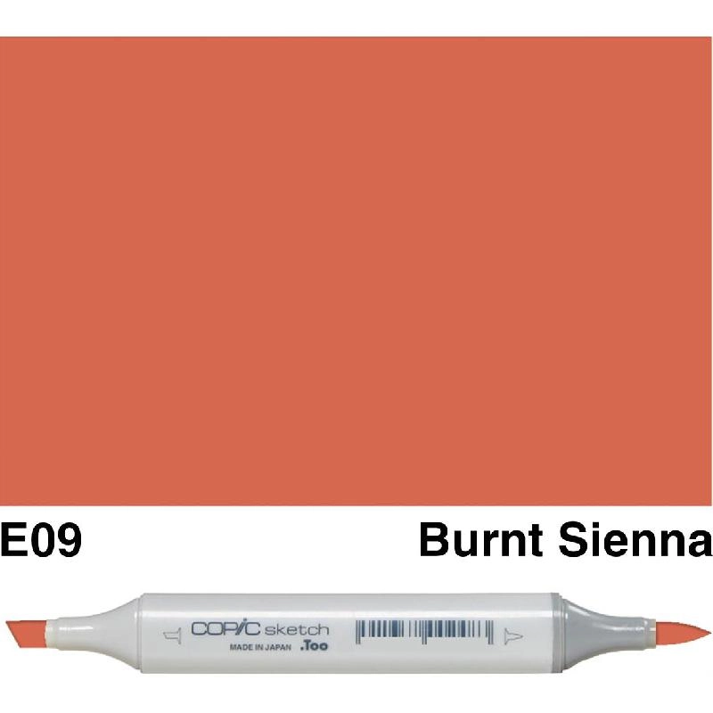 Copic Sketch E-09 - Burnt Sienna Twin Tip