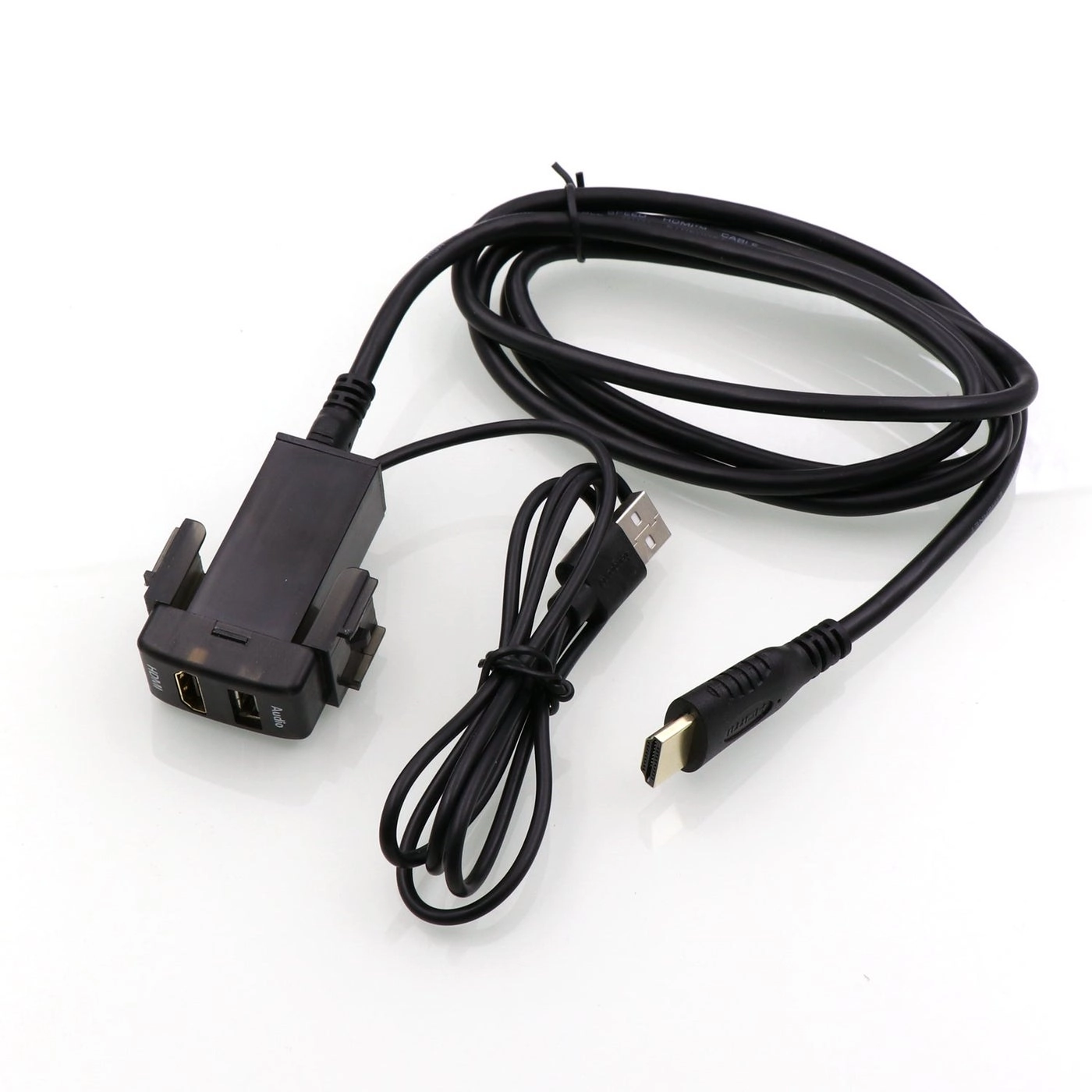 HDMI Socket Mount Cable - for Nissan + USB Audio Input