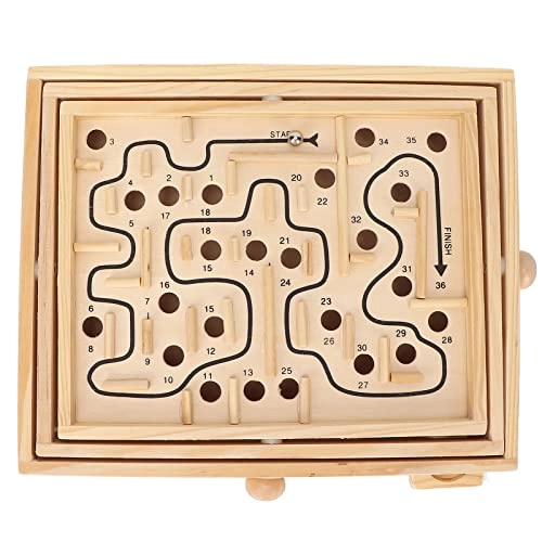 Wooden puzzle maze game - 3 Years Old + 3 pieces