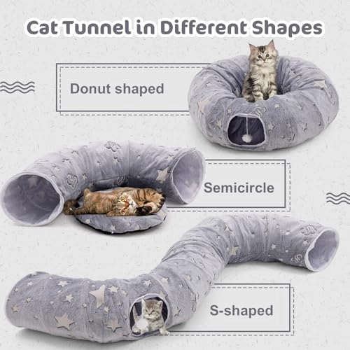 Katzentunnel - 90L x 90W x 25H centimeters Polyester