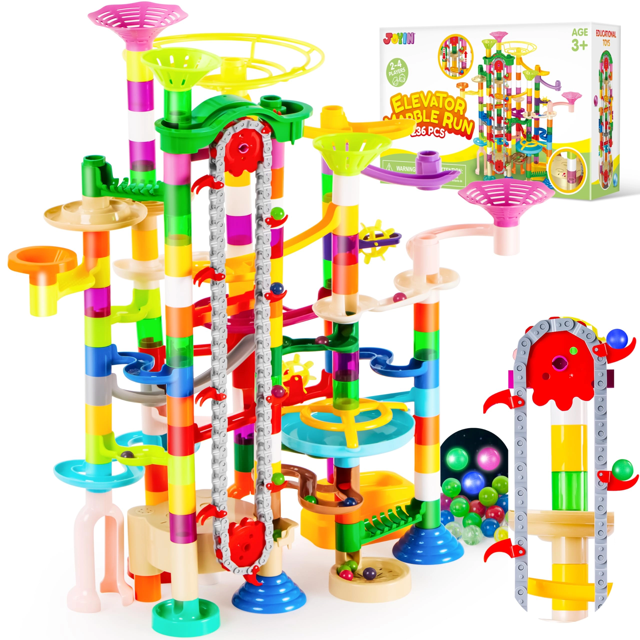 MZA STORES Glowing Marble Run - 236 pcs
