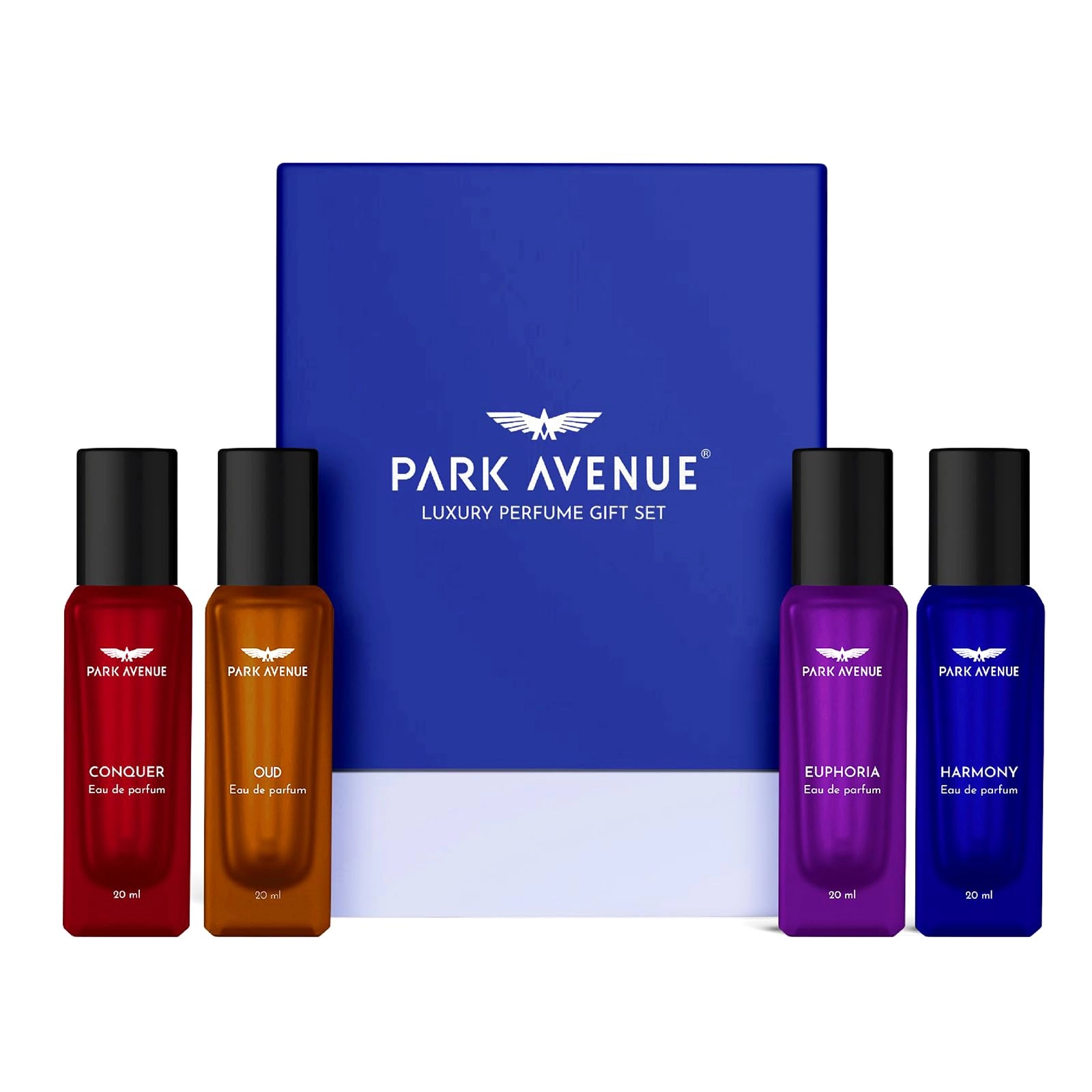 Godrej Consumer Products Limited Euphoria Eau de Parfum - 20ml + Conquer Eau de Parfum - 20ml + Harmony Eau de Parfum - 20ml + Oud Eau de Parfum - 20ml