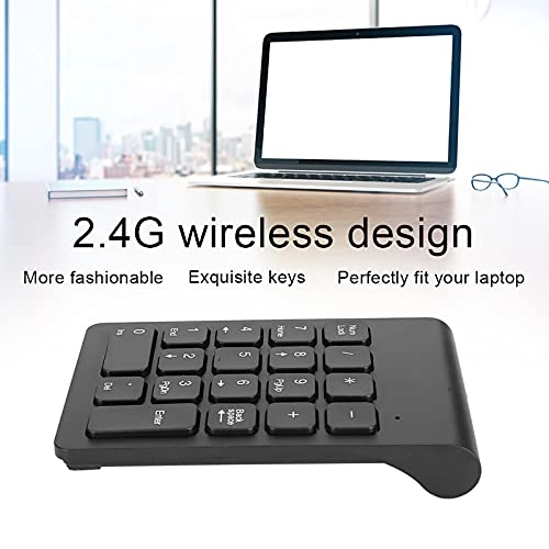 Mini Wireless Numeric Keypad - 2.4G USB Black