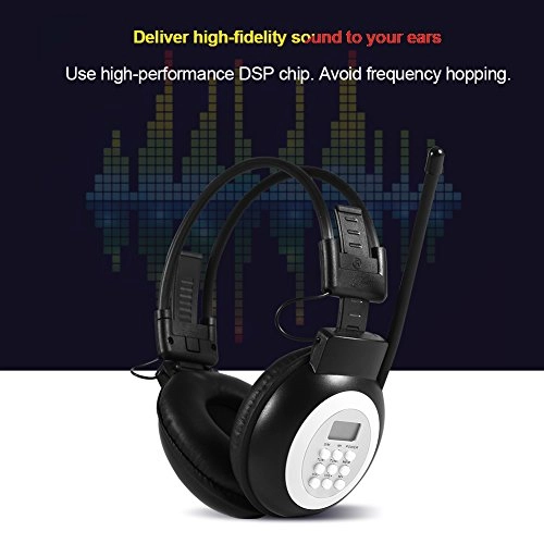 FM Radio Headphone - LCD Display Foldable Noise-Cancelling